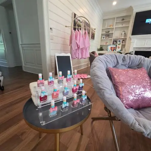 Pedicure polish selection