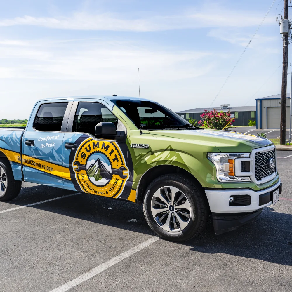 Summit Air Conditioning & Heating truck