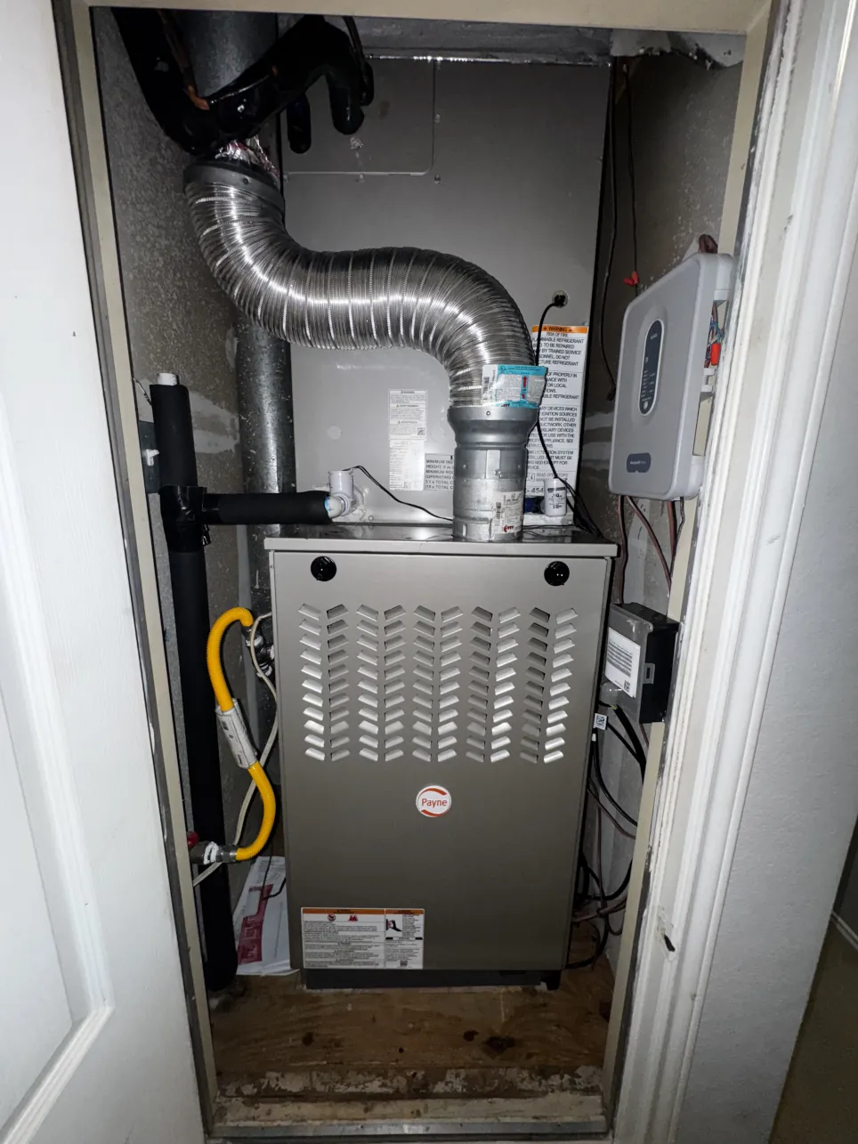 Gas furnace installation by AirFix Mechanical