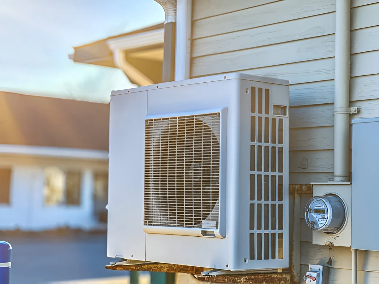 New gas furnace installed in residential property