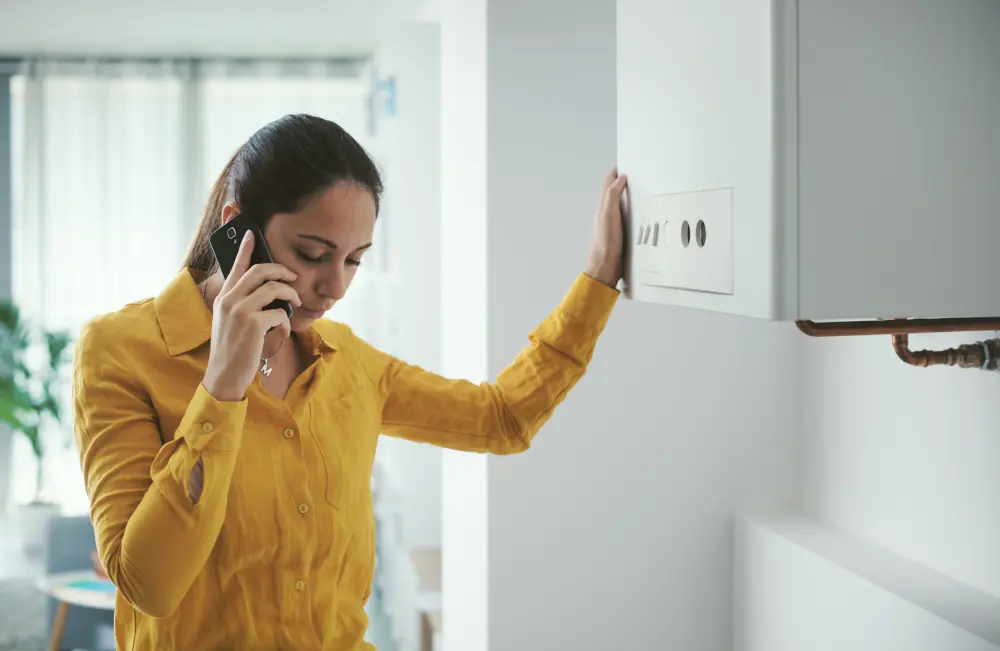 Calling a heating professional