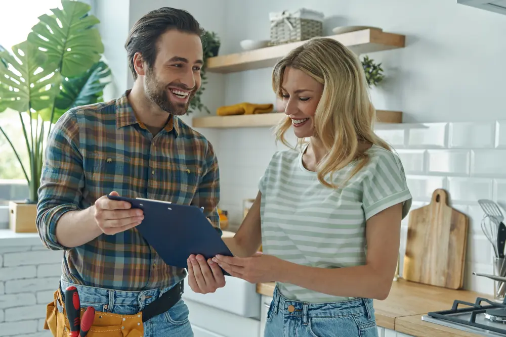 Professional explaining benefits