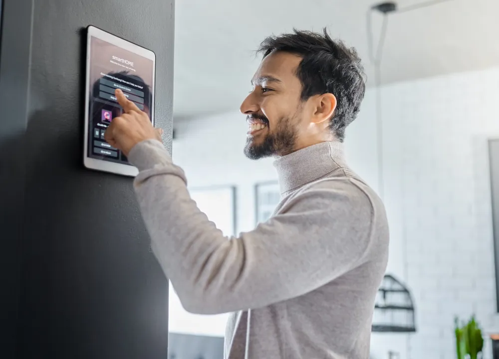 Setting up smart home thermostat
