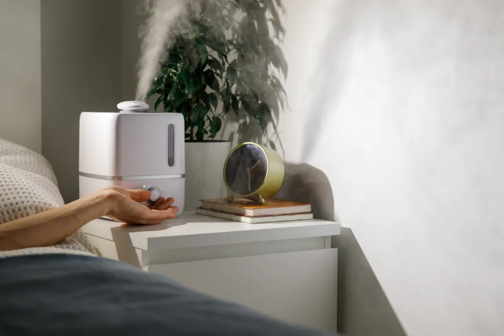 Turning on humidifier