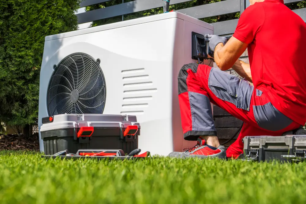 Working on heat pump