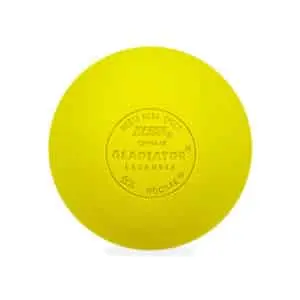 Gladiator Lacrosse® Single Official Lacrosse Ball – Yellow – Meets NOCSAE Standards, SEI Certified