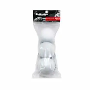 Gladiator Lacrosse® Pack Of 3 Official Lacrosse Game Balls – White – Meets NOCSAE Standards, SEI Certified