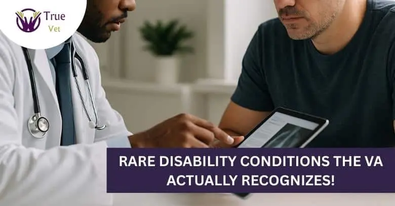 VA doctor reviewing rare disability conditions with veteran.