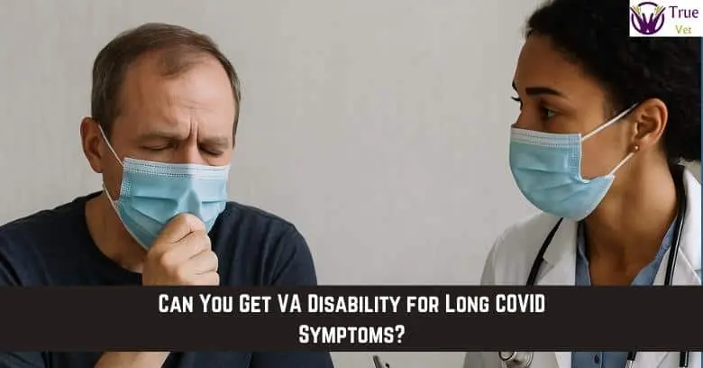 Feeling Unwell? VA Disability for Long COVID Symptoms Veteran with long COVID symptoms consulting a healthcare professional.