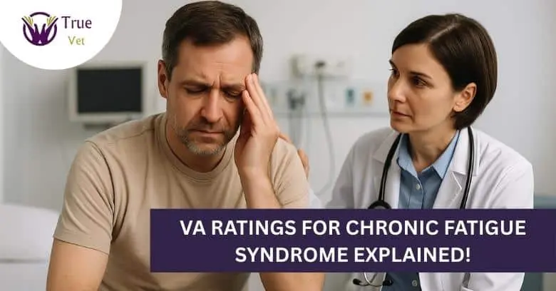 VA Chronic Fatigue Syndrome – Vet Support Veteran with fatigue issues consulting a doctor about VA disability claims.