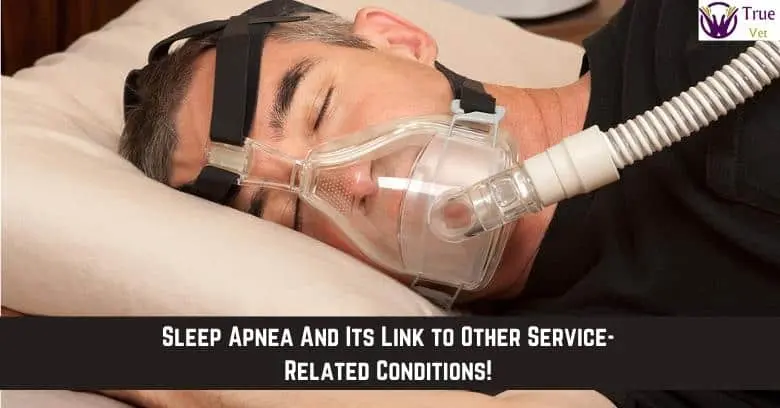 Sleep apnea treatment and related VA disability services. Male veteran sleeping with CPAP mask for sleep apnea therapy.