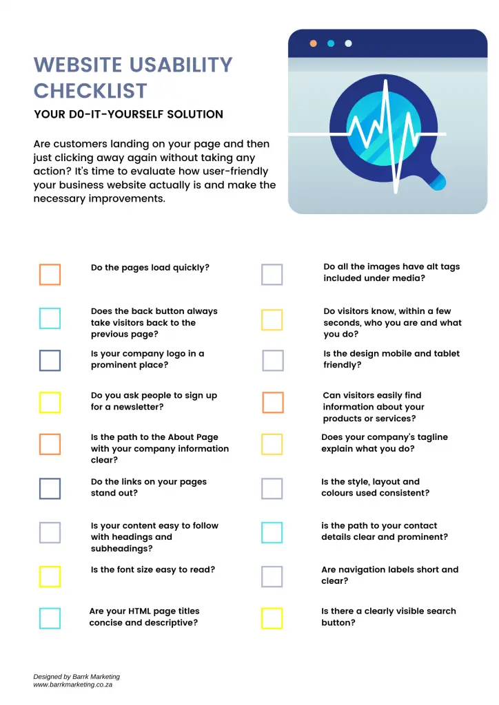 Website Usability Checklist