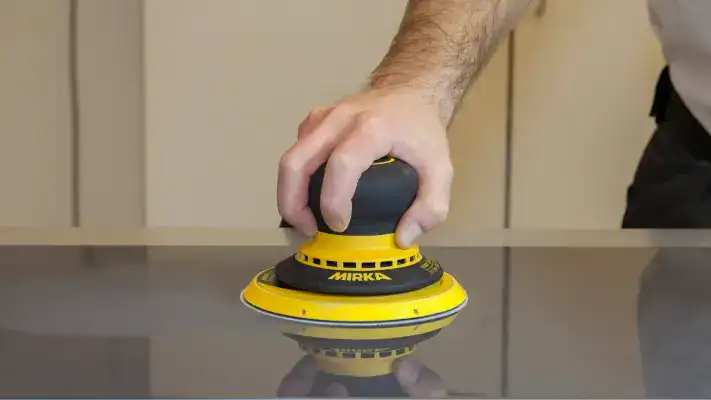 Sanding down glossy surfaces