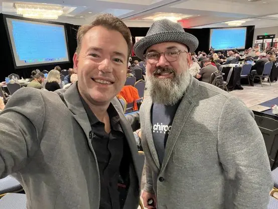 With Josh Nelson at an industry conference