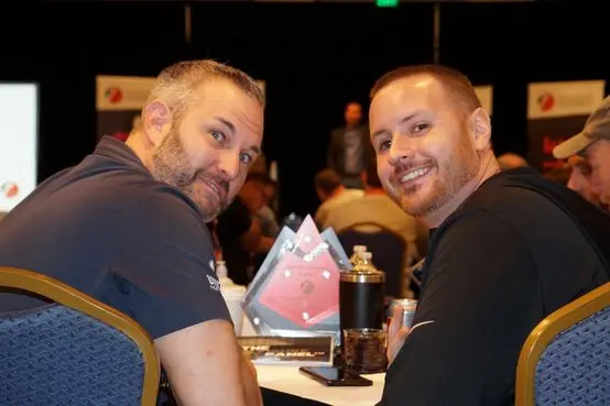 Fastest Growing Agency award at the table