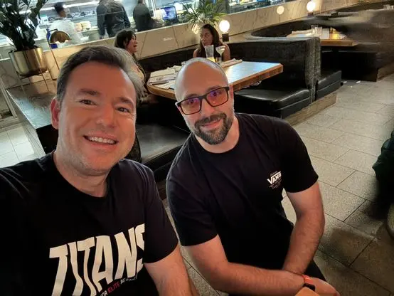Dinner after a full day of sessions