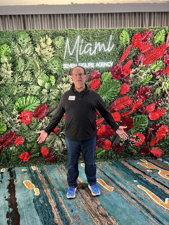 At the Seven Figure Agency event in Miami