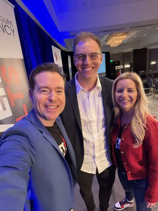 At a Seven Figure Agency event with Josh and Yesenia Nelson