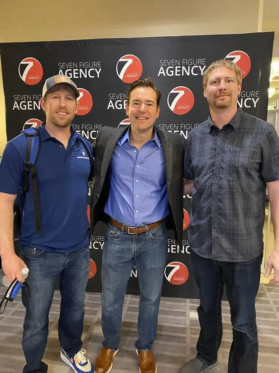 With Brian Nichols and Josh Nelson at a Seven Figure Agency event
