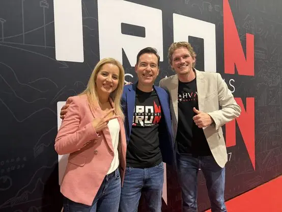 Luke with Josh and Yesenia Nelson at Iron Sharpens Iron