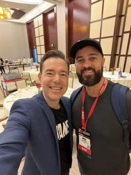 Josh Nelson and Matt Foreman at a Seven Figure Agency member intensive
