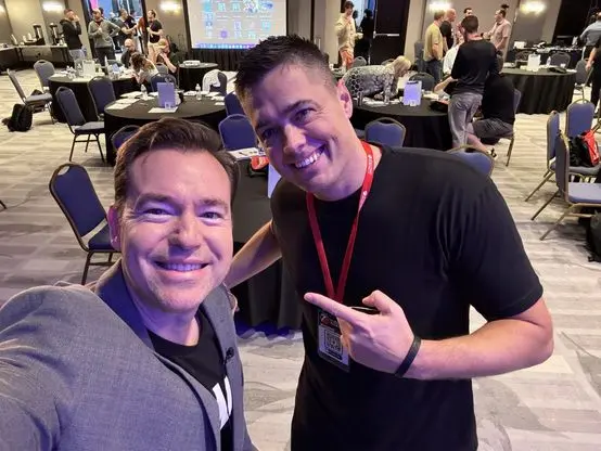 Tim and Josh Nelson in the room at a Seven Figure Agency Intensive