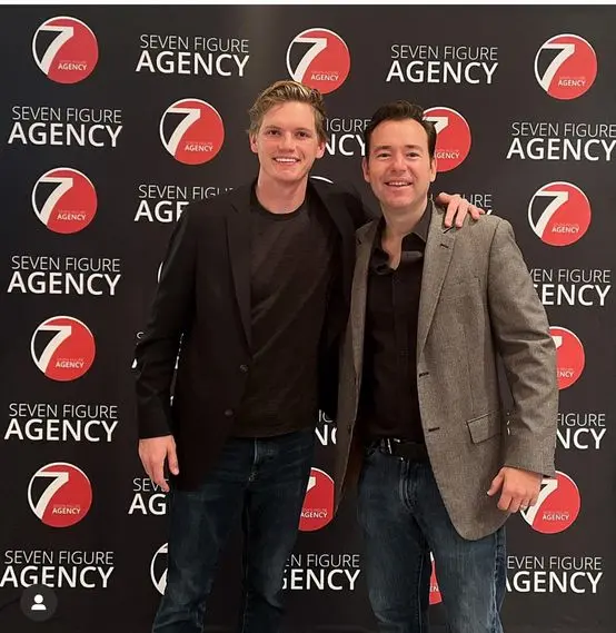 Luke with Josh Nelson at a Seven Figure Agency event