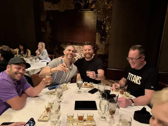 Dinner with fellow Titans members