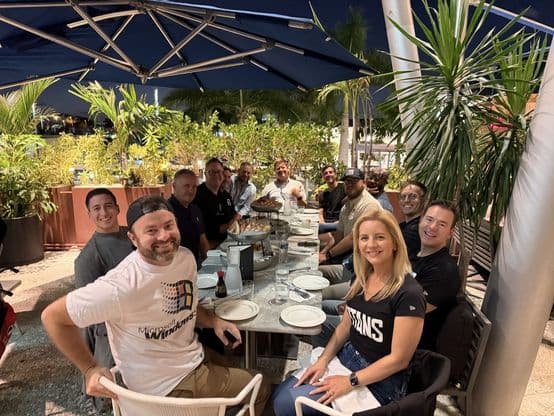 Group dinner with the Titans mastermind