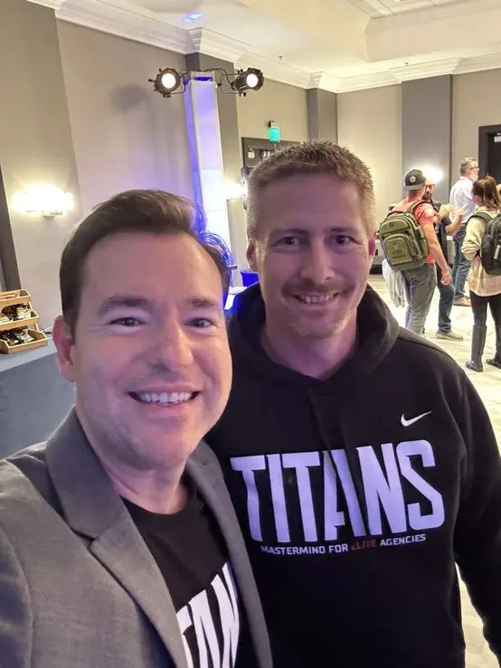 With Josh Nelson at a Titans mastermind day