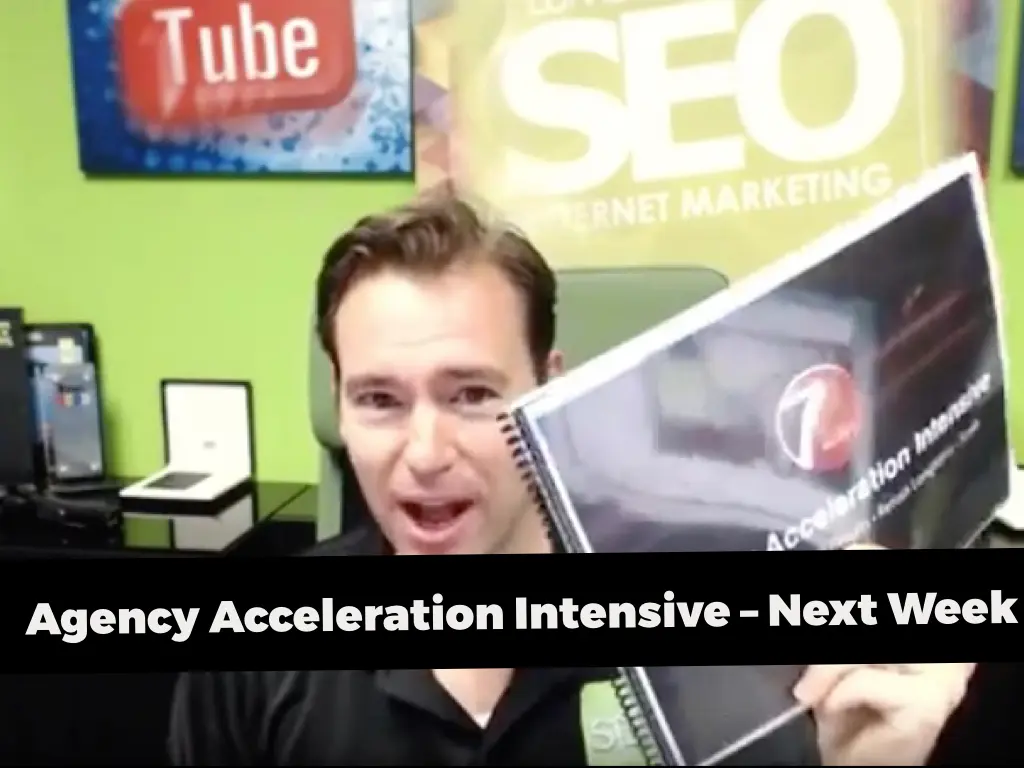 Agency Acceleration Intensive – Next Week