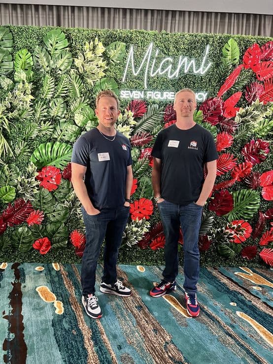 With co-founder Brian Nichols at the Miami event