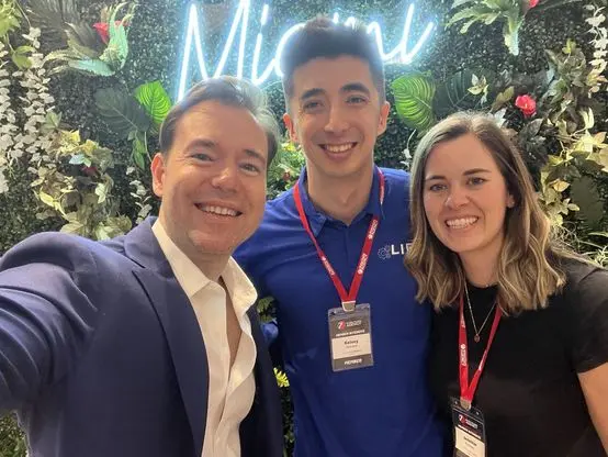 With Josh Nelson and Jennifer at a Seven Figure Agency Member Intensive in Miami