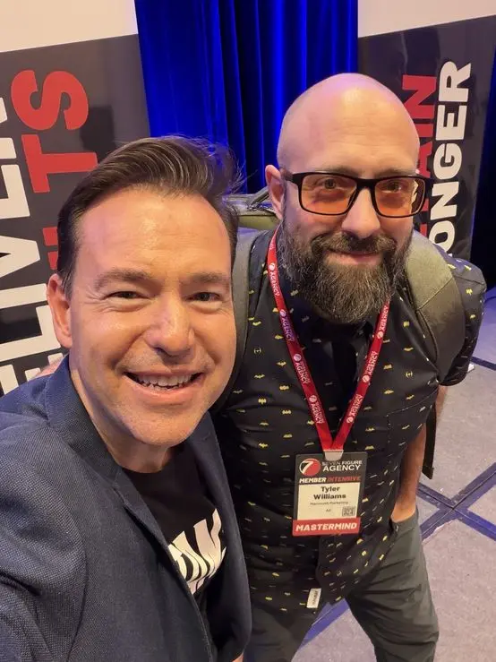 Backstage at the Intensive as a Mastermind member