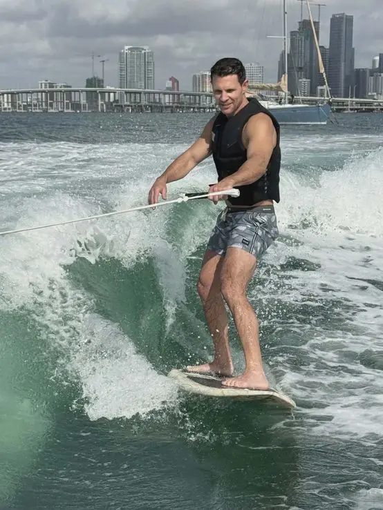 Wakesurfing the Miami skyline on a mastermind trip