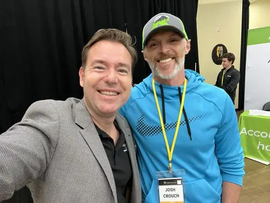 Josh Crouch with Josh Nelson at a home service industry event