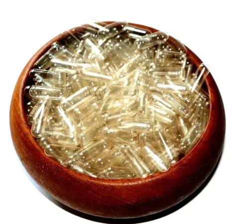 Whole empty gelatin capsules size 00