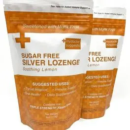 Silver Lozenges, Sugar Free Lemon, 40 Count - Image 1