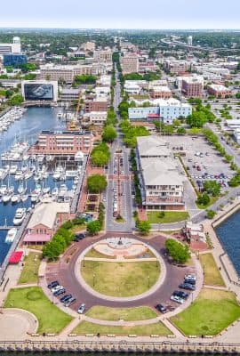 Downtown Pensacola Palafox Street Bown Media Drone Photography