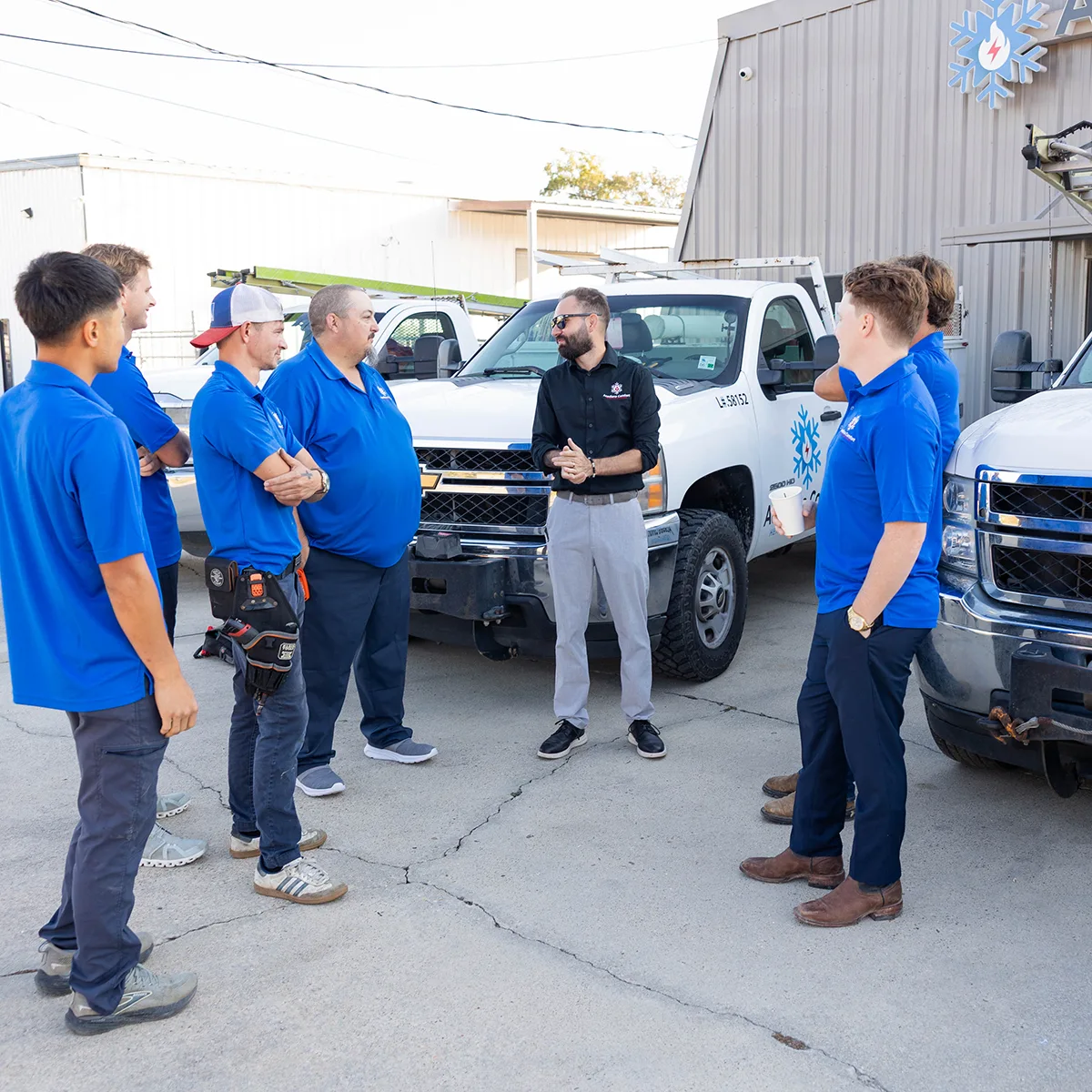 Commercial HVAC service project
