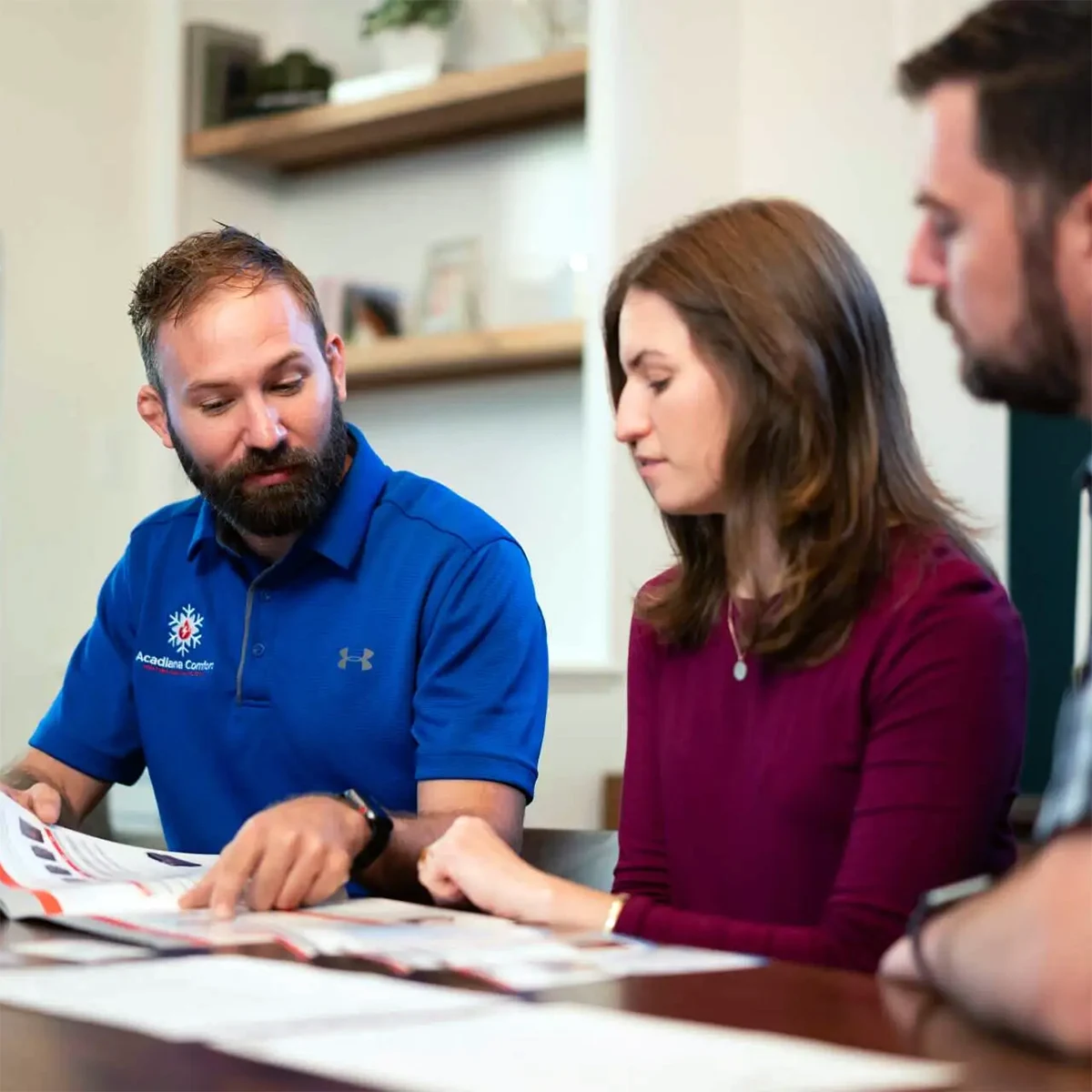 Acadiana Comfort HVAC experts at work