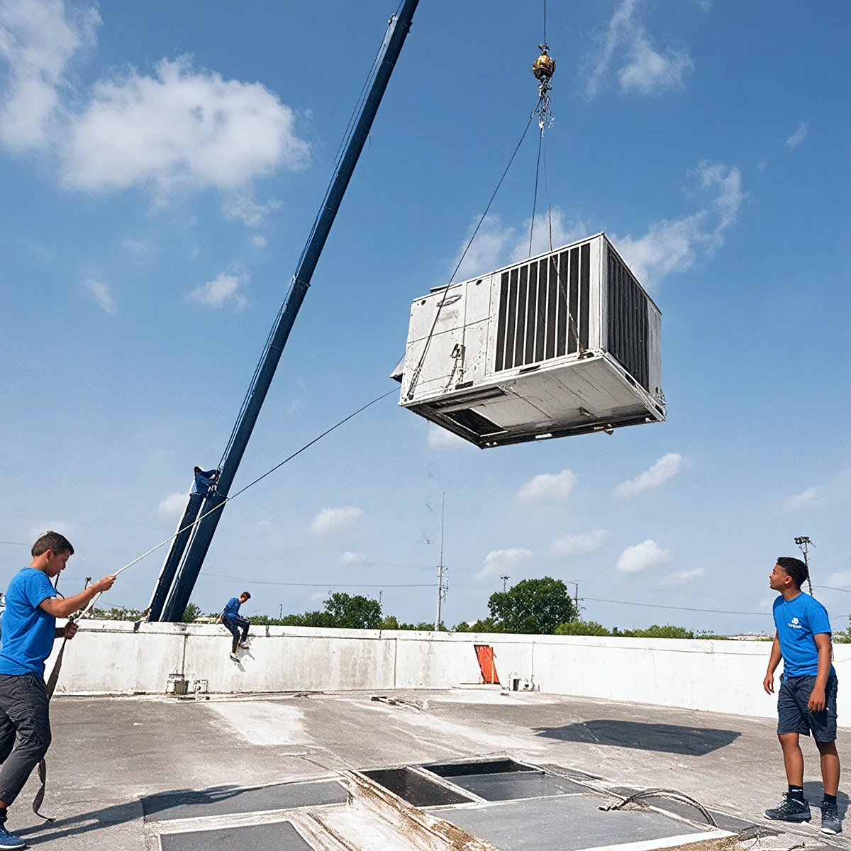Acadiana Comfort HVAC technicians