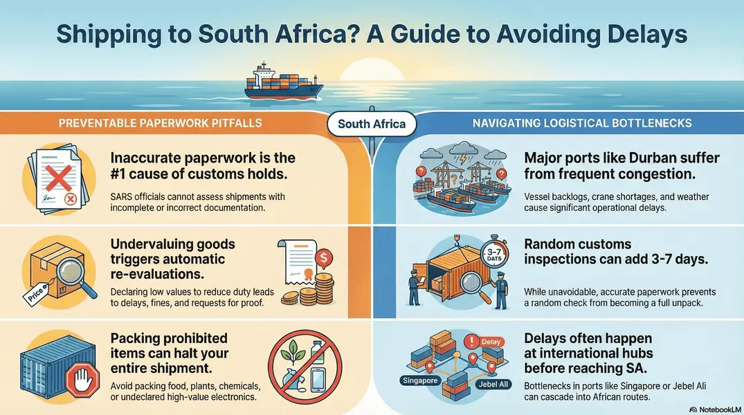 Why International Shipments to South Africa Get Delayed: Real Causes and How to Avoid Them
