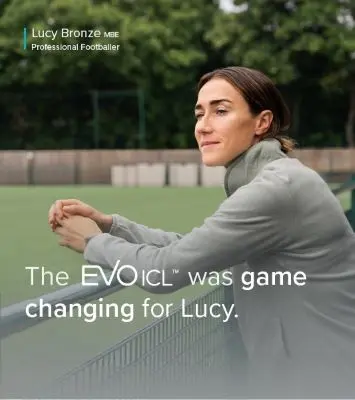 Lucy Bronze MBE, professional footballer. The EVO ICL was game-changing for Lucy.