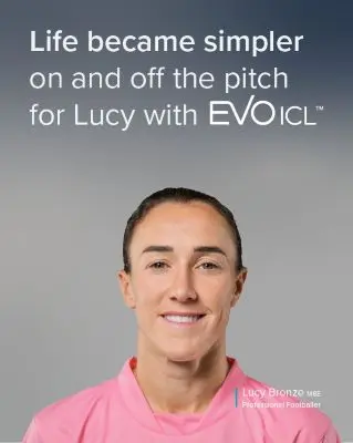 Life became simpler on and off the pitch for Lucy with EVO ICL.