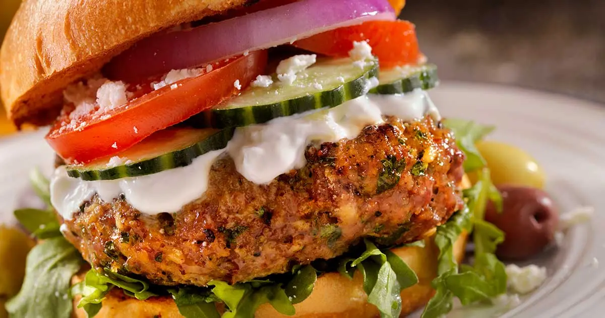 Seasoned Lamb Burgers with Organic Spices
