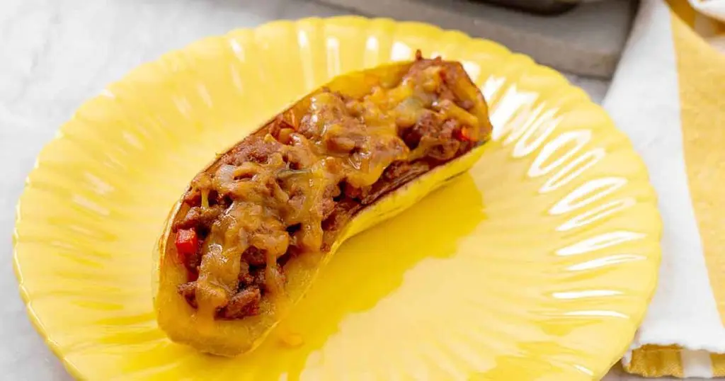 Stuffed Delicata Squash with Sausage and Fresh Herbs