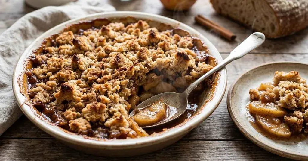 Sourdough Apple Crumble (No Refined Sugar)