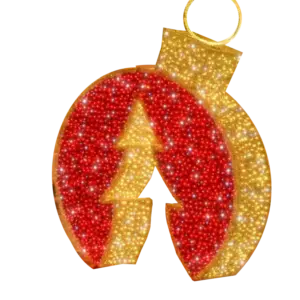 Commercial Christmas Ornament with Christmas Tree Cut Out