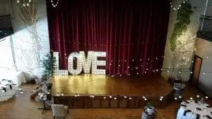 light up letter rentals love